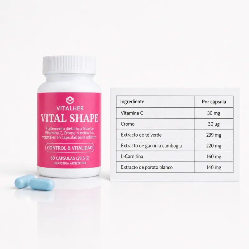 Vital Shape® - Metabolismo, Retención & Bienestar Femenino