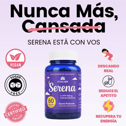 Serena | Suplemento natural para el insomnio femenino